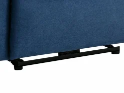 Vente-unique Sofá de 3 plazas y sillón reclinable eléctrico de tela BUROLO