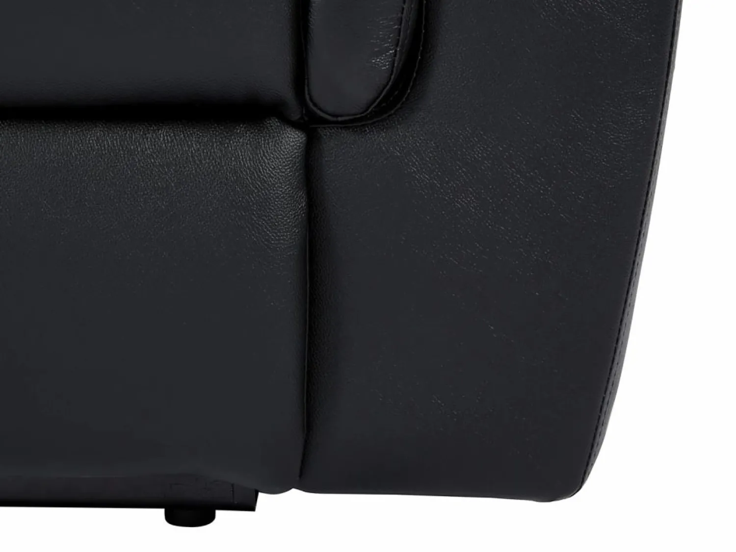 Vente-unique Sofá de 3 plazas y sillón relax eléctrico de piel KENNETH