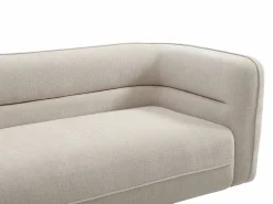 Vente-unique Sofá de 3 plazas y un sillón en tela chenilla TALIENA