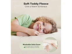 Discount Sofá de 3 salones en terciopelo de peluche, comodidad de sofá derecha grande en madera maciza, amores con reposabrazos, 210 x 79 x 89 cm - Todos Los Sofás|Sofá Escandinavo