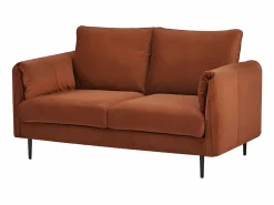 Online SENHO Sofá de dos plazas de terciopelo YORK - Confort y elegancia para tu salón Terracota