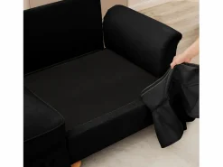 Sofá de dos plazas Módulos flexibles Convertible en sofá cama Puff multifunción Chenilla