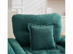 Hauss Spole Sofá de dos plazas y sillones giratorios en tejido chenilla - Con cojines