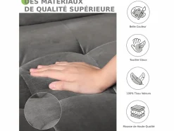 DripeX Sofá de terciopelo de 2 salones, sofá mini dormitorio, con reposabrazos y pies cónicos, una espalda baja - 148.5x78x85cm