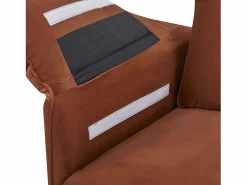 SENHO Sofá de tres plazas de terciopelo YORK - Amplia comodidad y diseño moderno