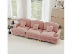 Best Sofá diseño brazos florales patas torneadas puf multifunción chenilla Sofá Modular