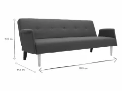 Clearance Miliboo Sofá diseño convertible OSCAR Azul