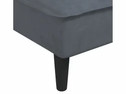 Discount vidaxl Sofá diván de terciopelo oscuro Gris