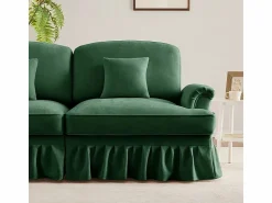 Sale Sofá Esquina Modular 4 Plazas en U - Chenille - Funda Extraíble y 2 Pufs - 350x140x93cm - Sofás Club
