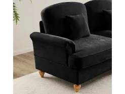 Sofá Esquina Modular 4 Plazas en L - Chenille - Funda Extraíble y Puf - 350x140x93cm - Sofás Club