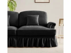 Sofá Esquina Modular 4 Plazas en L - Chenille - Funda Extraíble y Puf - 350x140x93cm - Sofás Club