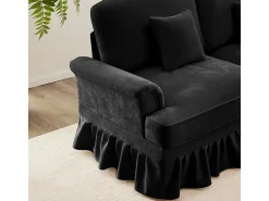 Sofá Esquina Modular 4 Plazas en L - Chenille - Funda Extraíble y Puf - 350x140x93cm - Sofás Club