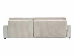 Outlet Sofá esquinero convertible y reversible de pana 