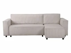 Hot Habitat et jardin Sofá esquinero de pana "Montaigne S" - 3 plazas - Beige