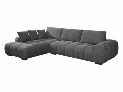 Habitat et jardin Sofá esquinero de tela "Monceau" – 3 plazas – Gris