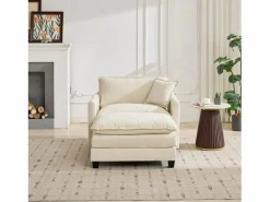 Outlet Sofá individual Cloud en tejido chenilla - Para salón, dormitorio y apartamento Sillón