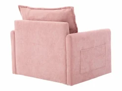 New Sofá individual giratorio de chenilla con reposabrazos y cojines, ideal para salón y dormitorio Sofá Relax