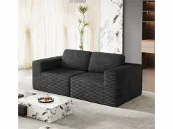 Sofá Modular 2 plazas en Pana, con 2 cojines, 202x101x82cm, Todos Los Sofás|Sofá Modular