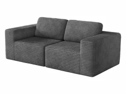 Clearance Sofá Modular 2 plazas en Pana, con 2 cojines, 202x101x82cm, Todos Los Sofás|Sofá Modular