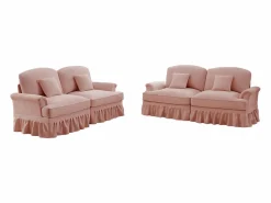 Outlet Sofá modular componible respaldo segmentado patas huso asiento cómodo chenille Sofá Modular