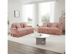 Outlet Sofá modular componible respaldo segmentado patas huso asiento cómodo chenille Sofá Modular