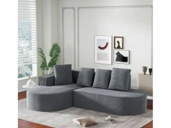 KOMHTOM Sofá modular con chaise longue en L, asiento profundo, relleno de espuma comprimida, color .