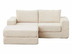 Discount Sofá modular convertible de 2 plazas con otomanas extraíbles - Pana Sofá Modular