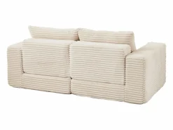 Discount Sofá modular convertible de 2 plazas con otomanas extraíbles - Pana Sofá Modular