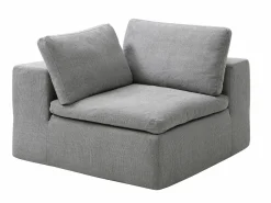 Online Vente-unique Sofá modular de 3 plazas en tela color CORTOLINE Gris
