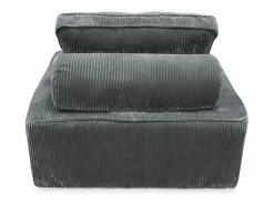 Best Sweeek Sofá modular de pana, 2 plazas oscuro Gris