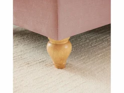 Sofá modular Diseño curvo Patas torneadas Asiento denso Chenilla