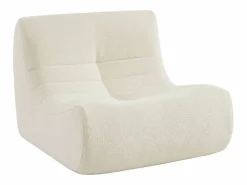 Clearance Sofá modular en borreguito texturizado, 2 plazas Sofá Modular