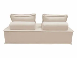 Sweeek Sofá modular en tela lisa, 2 plazas