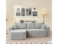 Sale Sofá modular ángulo izquierdo - Chenilla - 3 cojines y 2 orejeros - 262x144x65cm Sofás Club