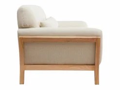 Hot Miliboo Sofá nórdico 3 plazas patas madera YOKO Beige