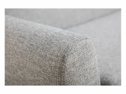 Best Miliboo Sofá nórdico 3 plazas y madera PURE Gris claro