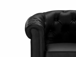 Best Sofá 3p + 2 sillones CHESTERFIELD - Piel sintética - Conjunto Sofá Y Sillón