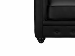 Best Sofá 3p + 2 sillones CHESTERFIELD - Piel sintética - Conjunto Sofá Y Sillón