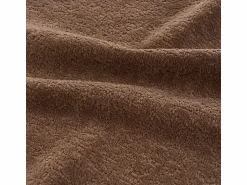 DripeX Sofá panorámico 5 plazas modular - de tejido Chenilla marrón - con 6 cojines - 263x171x66cm