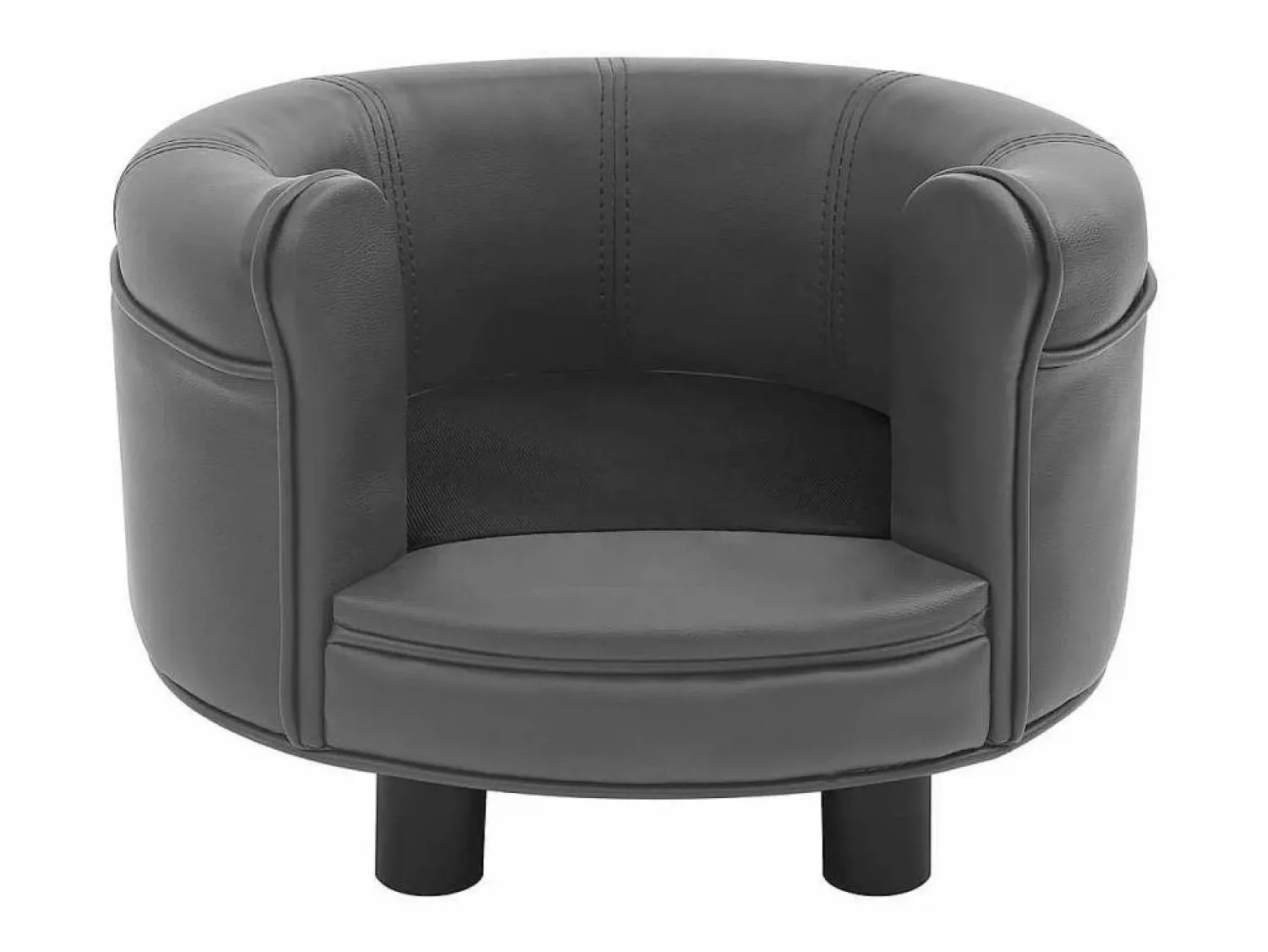Discount Sofá para perros felpa y cuero sintético 48x48x32 cm Cama De Animales De Compañía