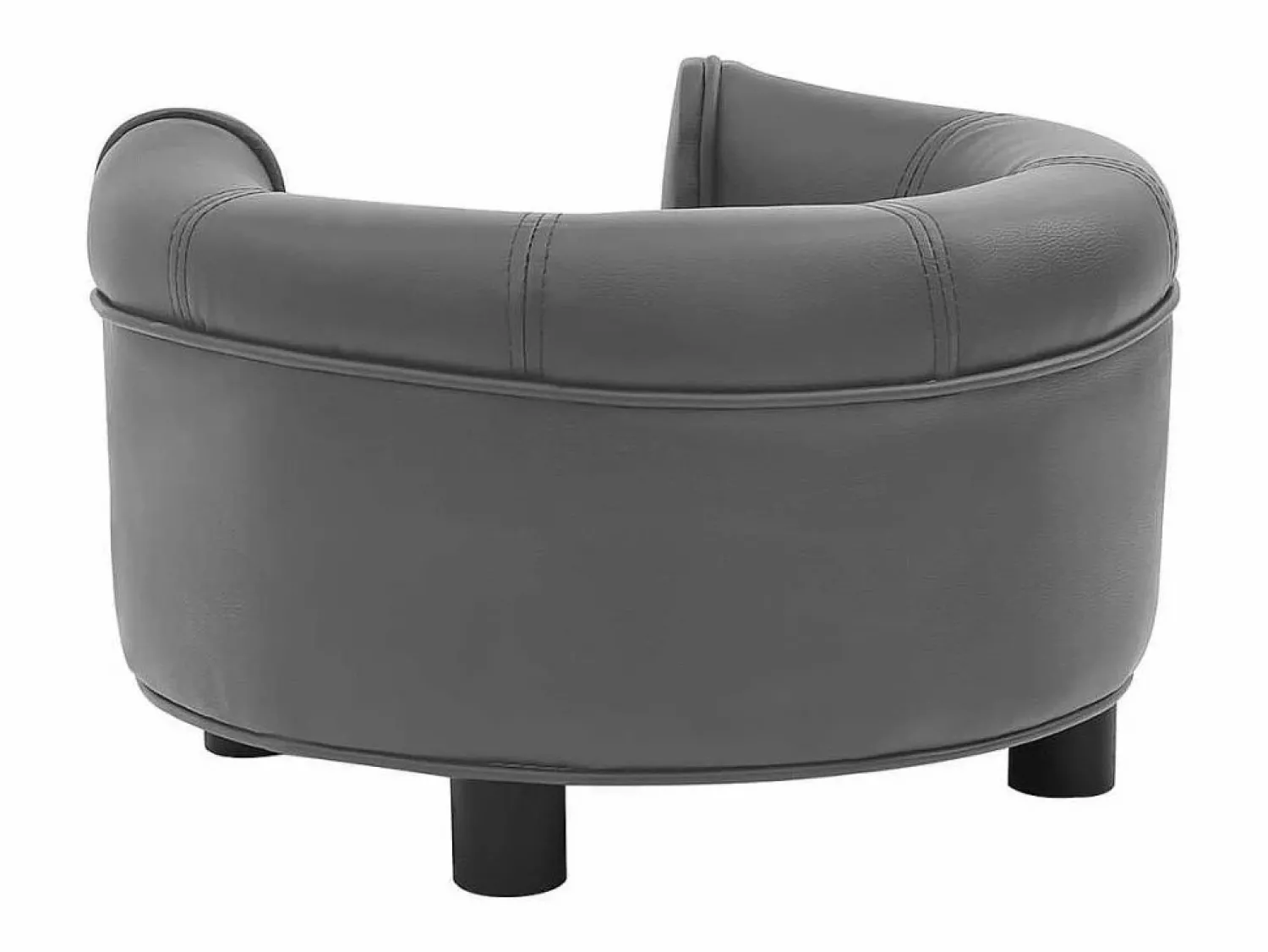Discount Sofá para perros felpa y cuero sintético 48x48x32 cm Cama De Animales De Compañía
