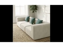 Discount Sofá Pure 3 plazas - blanco salvia Verde claro / Blanco