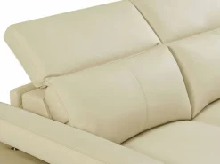 Sofá reclinable eléctrico de esquina derecha PUNO II en piel de vacuno Sofá Relax