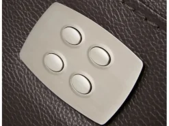 Les Tendances Sofá reclinable eléctrico de microfibra Ducka-Color Marrón-Sistema Eléctrico-Número de plazas 3 plazas