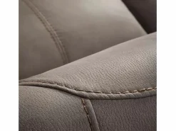 Les Tendances Sofá reclinable eléctrico de microfibra Ducka-Color Marrón-Sistema Eléctrico-Número de plazas 3 plazas