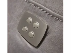 Les Tendances Sofá reclinable eléctrico de microfibra Ducka-Color ribete verde crudo-Sistema Fijo - sin relajante-Número de plazas 2 plazas