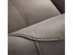 Les Tendances Sofá reclinable eléctrico de microfibra Ducka-Color ribete verde crudo-Sistema Fijo - sin relajante-Número de plazas 2 plazas