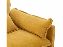 Sofá recto - Sofá con bolsillos laterales y reposapiés con espacio de almacenamiento - para sala de estar y dormitorio Sofá Relax