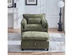 Discount Sofá recto - Sofá con bolsillos laterales y reposapiés con espacio de almacenamiento - para sala de estar y dormitorio Sofá Relax