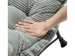 New Sofá recto - Sofá de 1 plaza con bolsillos laterales y reposapiés - para dormitorio y sala de estar Sofá Relax
